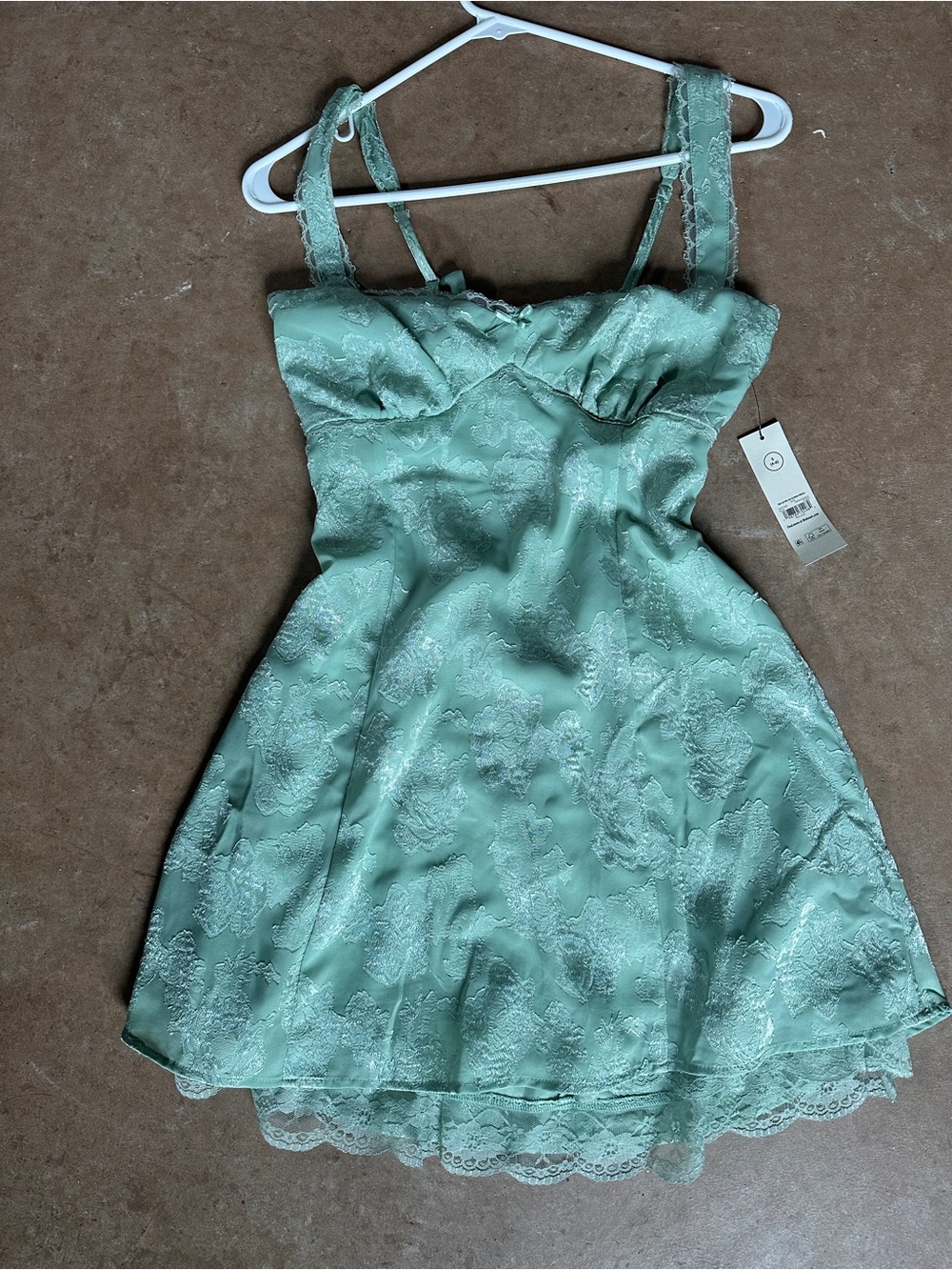 Open back Mint Green Party Dress